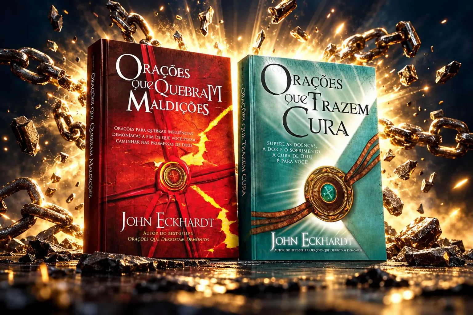 Kit Libertação: livros Orações que Quebram Maldições e Orações que Trazem Cura, de John Eckhardt